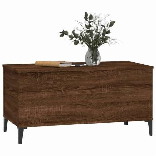 Stolić za kavu boja hrasta 90 x 44,5 x 45 cm konstruirano drvo - Smeđi hrast 1 90 cm Cijena