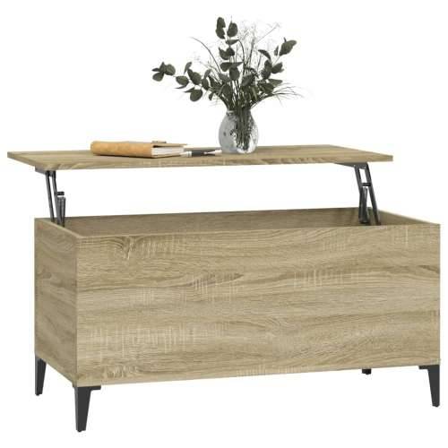 Stolić za kavu boja hrasta 90 x 44,5 x 45 cm konstruirano drvo - sonoma hrast 1 90 cm Cijena