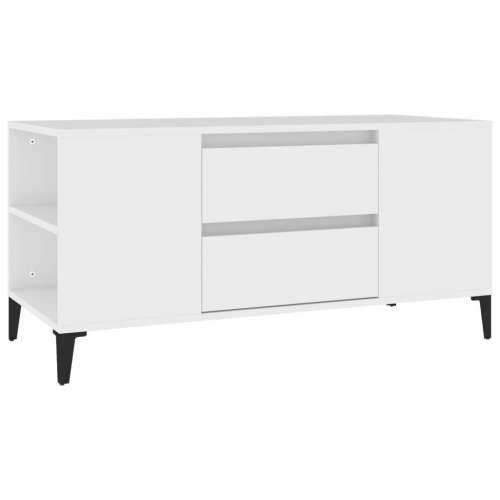 TV ormarić bijeli 102 x 44,5 x 50 cm od konstruiranog drva - Bijela 1 Cijena