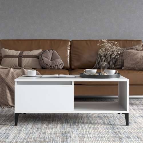 Stolić za kavu bijeli 90 x 50 x 36,5 cm od konstruiranog drva - Bijela 1 Cijena