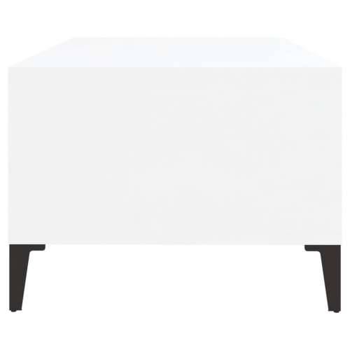 Stolić za kavu sjajni bijeli 90x50x36,5 cm konstruirano drvo - Visoko sjajno bijela 1 Cijena