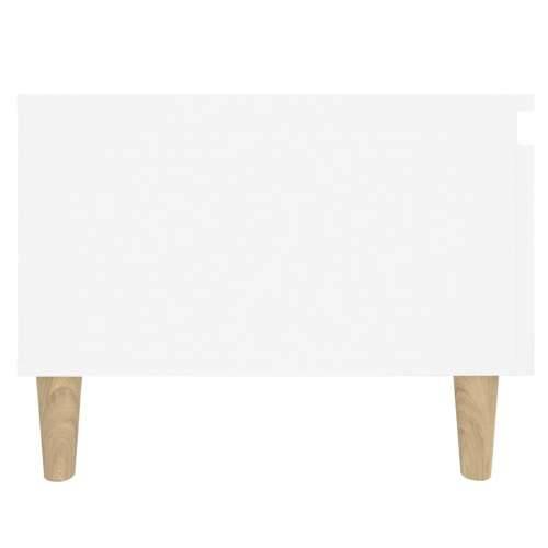 Bočni stolić bijeli 50 x 46 x 35 cm od konstruiranog drva - Bijela 1 Cijena