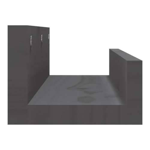 Zidne police 2 kom sive 50 x 12 x 9 cm od masivne borovine - Siva 50 x 12 x 9 cm 1 Cijena