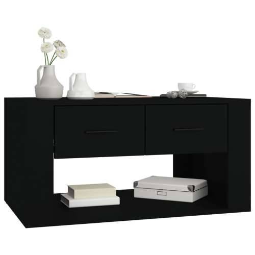 Stolić za kavu crni 80 x 50 x 40 cm od konstruiranog drva - Crna 1 Cijena