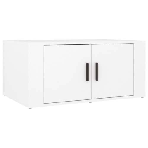 Stolić za kavu bijeli 80 x 50 x 36 cm od konstruiranog drva - Bijela 1 Cijena