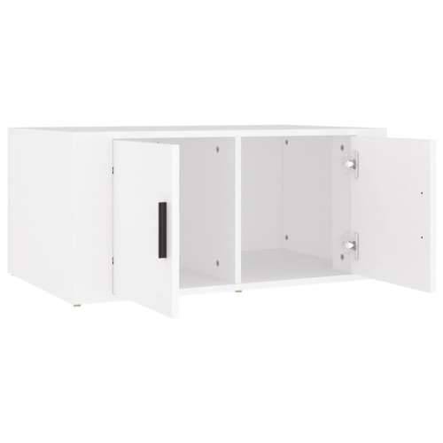 Stolić za kavu bijeli 80 x 50 x 36 cm od konstruiranog drva - Bijela 1 Cijena