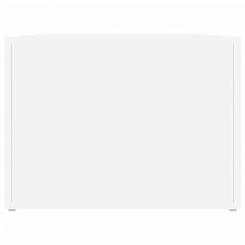 Stolić za kavu bijeli 80 x 50 x 36 cm od konstruiranog drva - Bijela 1 Cijena