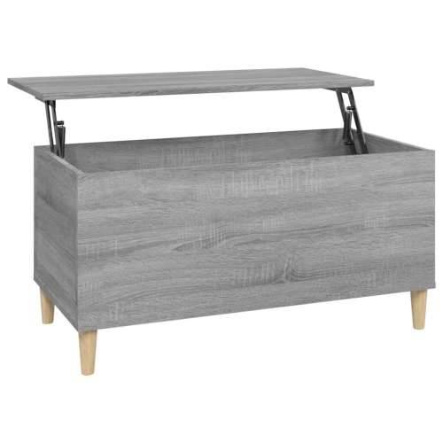Stolić za kavu siva boja hrasta 90x44,5x45 cm konstruirano drvo - Sivi hrast sonoma 1 90 cm Cijena