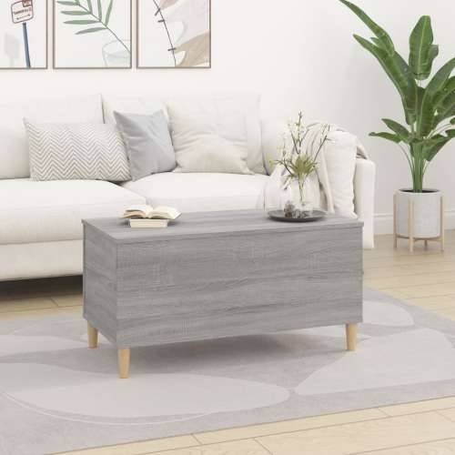 Stolić za kavu siva boja hrasta 90x44,5x45 cm konstruirano drvo - Sivi hrast sonoma 1 90 cm Cijena