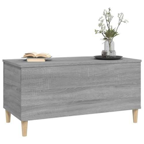 Stolić za kavu siva boja hrasta 90x44,5x45 cm konstruirano drvo - Sivi hrast sonoma 1 90 cm Cijena