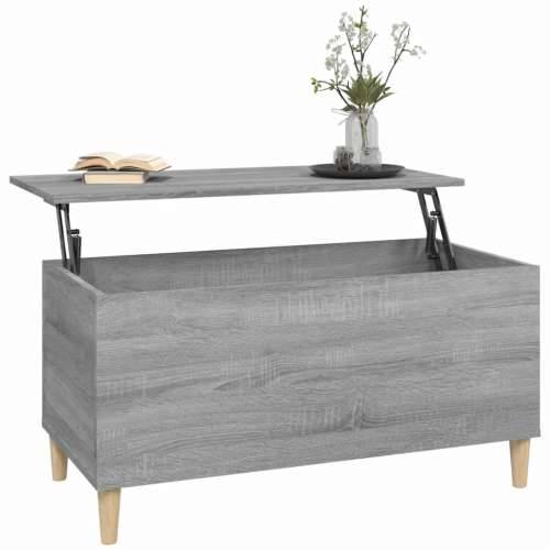 Stolić za kavu siva boja hrasta 90x44,5x45 cm konstruirano drvo - Sivi hrast sonoma 1 90 cm Cijena