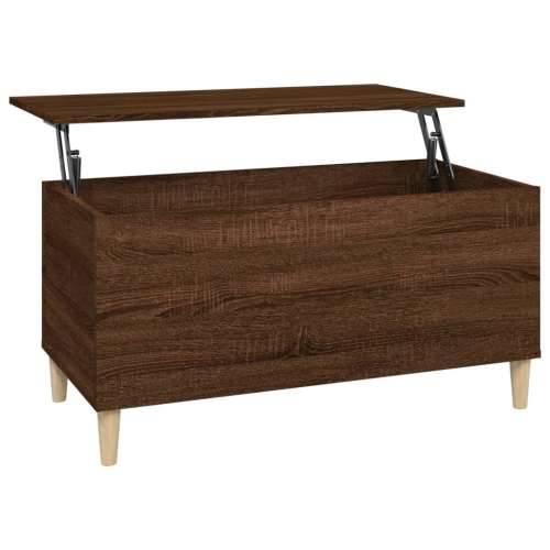 Stolić za kavu boja hrasta 90 x 44,5 x 45 cm konstruirano drvo - Smeđi hrast 1 90 cm Cijena