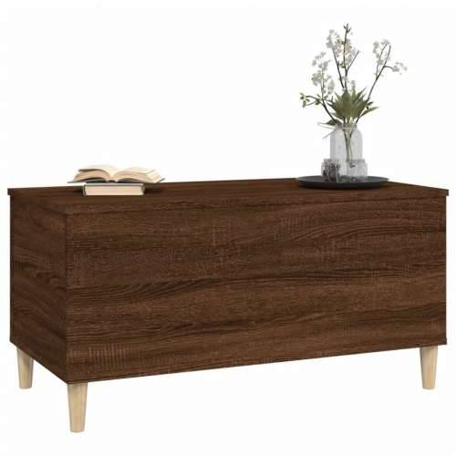 Stolić za kavu boja hrasta 90 x 44,5 x 45 cm konstruirano drvo - Smeđi hrast 1 90 cm Cijena