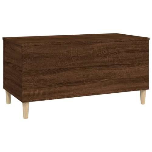 Stolić za kavu boja hrasta 90 x 44,5 x 45 cm konstruirano drvo - Smeđi hrast 1 90 cm Cijena