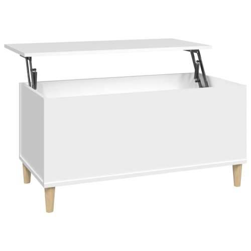 Stolić za kavu bijeli 90 x 44,5 x 45 cm od konstruiranog drva - Bijela 1 90 cm Cijena