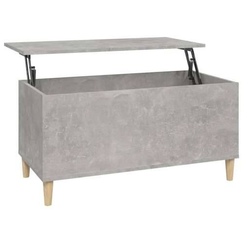 Stolić za kavu siva boja betona 90x44,5x45 cm konstruirano drvo - Beton siva 1 90 cm Cijena
