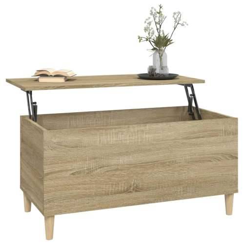 Stolić za kavu boja hrasta 90 x 44,5 x 45 cm konstruirano drvo - sonoma hrast 1 90 cm Cijena