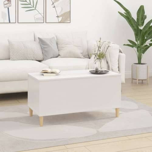 Stolić za kavu sjajni bijeli 90x44,5x45 cm konstruirano drvo - Visoko sjajno bijela 1 90 cm Cijena