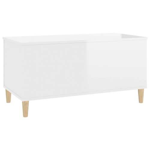 Stolić za kavu sjajni bijeli 90x44,5x45 cm konstruirano drvo - Visoko sjajno bijela 1 90 cm Cijena