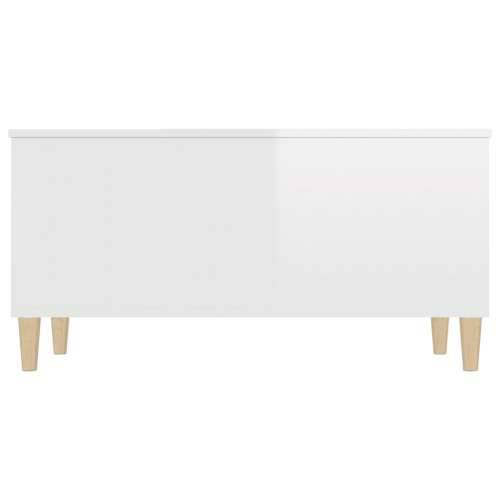 Stolić za kavu sjajni bijeli 90x44,5x45 cm konstruirano drvo - Visoko sjajno bijela 1 90 cm Cijena