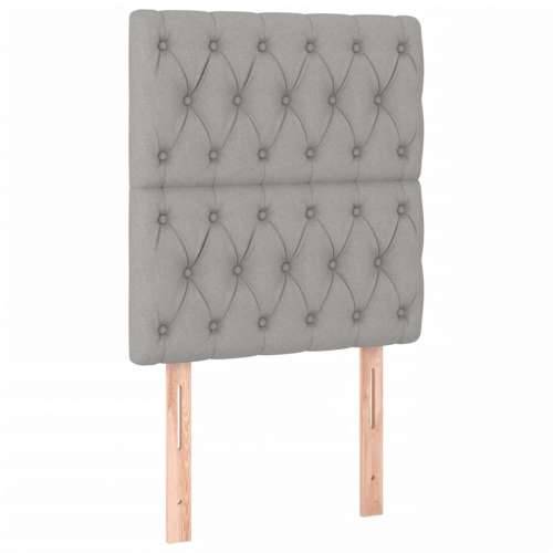 LED uzglavlje svjetlosivo 80x7x118/128 cm od tkanine - Svjetlosiva 80 x 7 x 118/128 cm 1 Cijena