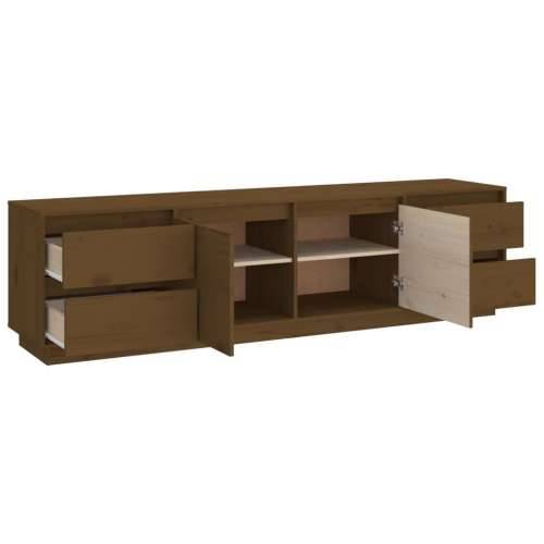 TV ormarić smeđa boja meda 176 x 37 x 47,5 cm masivna borovina - boja meda 1 Cijena