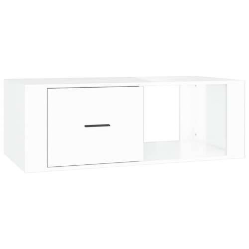 Stolić za kavu sjajni bijeli 100x50,5x35 cm konstruirano drvo - Visoko sjajno bijela 1 Cijena