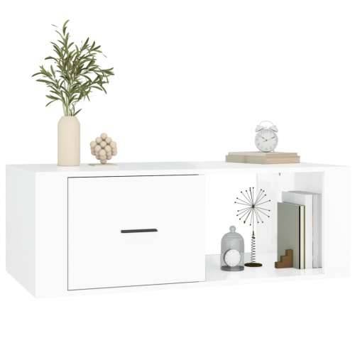 Stolić za kavu sjajni bijeli 100x50,5x35 cm konstruirano drvo - Visoko sjajno bijela 1 Cijena