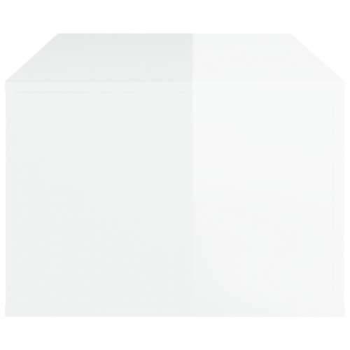 Stolić za kavu sjajni bijeli 100x50,5x35 cm konstruirano drvo - Visoko sjajno bijela 1 Cijena