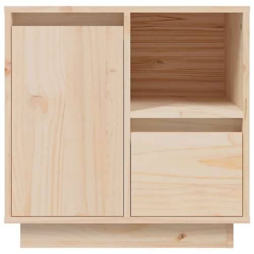 Noćni ormarić 50 x 34 x 50 cm od masivne borovine - Prirodna 1 Cijena
