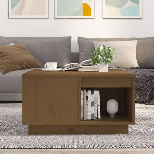 Stolić za kavu boja meda 60 x 61 x 32,5 cm od masivne borovine - boja meda 60 x 61 x 32.5 cm 1 Cijena
