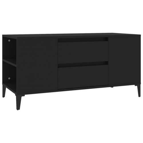 TV ormarić crni 102 x 44,5 x 50 cm od konstruiranog drva - Crna 1 Cijena