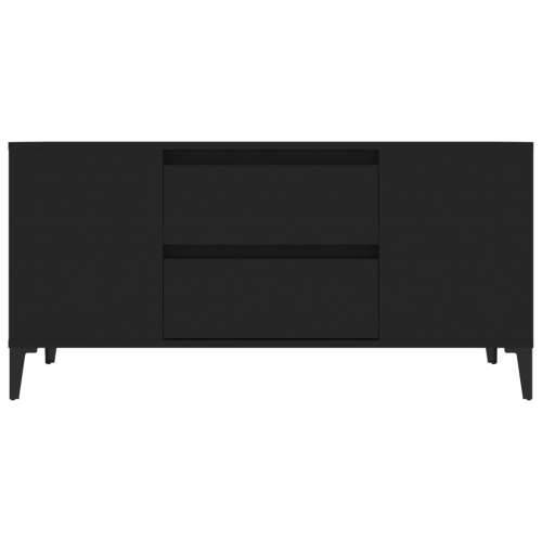 TV ormarić crni 102 x 44,5 x 50 cm od konstruiranog drva - Crna 1 Cijena