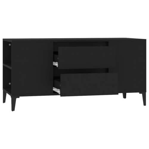 TV ormarić crni 102 x 44,5 x 50 cm od konstruiranog drva - Crna 1 Cijena