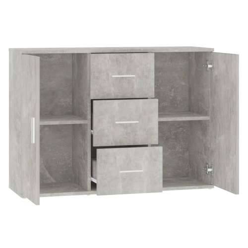 Komoda siva boja betona 91 x 29,5 x 65 cm od konstruiranog drva - Beton siva 1 Cijena