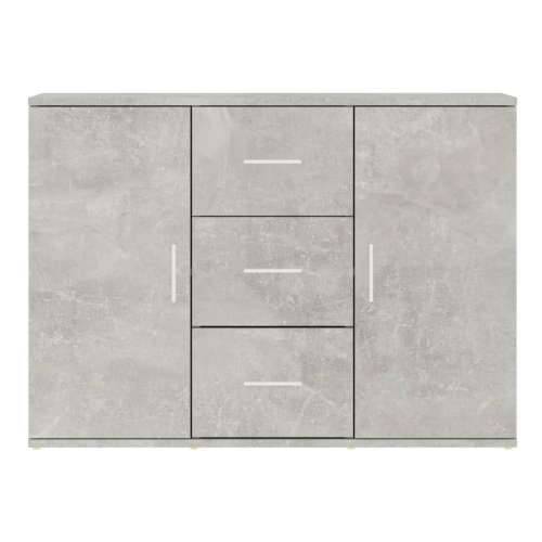 Komoda siva boja betona 91 x 29,5 x 65 cm od konstruiranog drva - Beton siva 1 Cijena