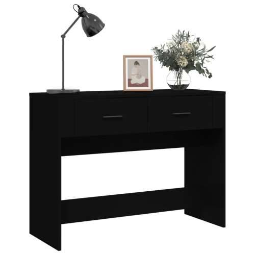 Konzolni stol crni 100 x 39 x 75 cm od konstruiranog drva Cijena