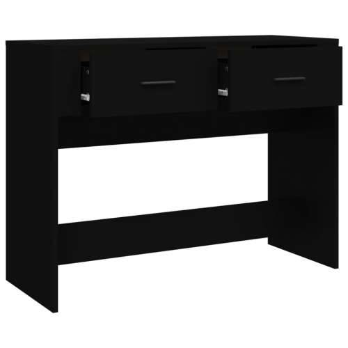 Konzolni stol crni 100 x 39 x 75 cm od konstruiranog drva Cijena