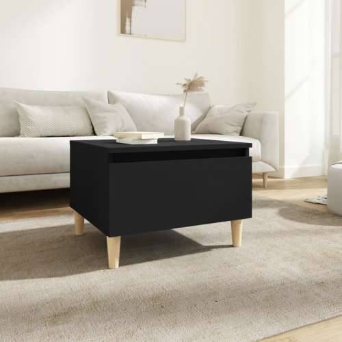 Bočni stolić crni 50 x 46 x 35 cm od konstruiranog drva - Crna 1 Cijena