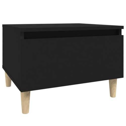Bočni stolić crni 50 x 46 x 35 cm od konstruiranog drva - Crna 1 Cijena