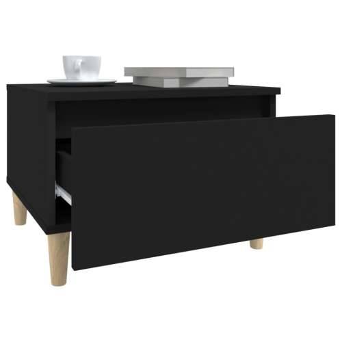 Bočni stolić crni 50 x 46 x 35 cm od konstruiranog drva - Crna 1 Cijena