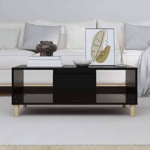 Stolić za kavu crni 90 x 50 x 36,5 cm od konstruiranog drva - Crna 1 Cijena