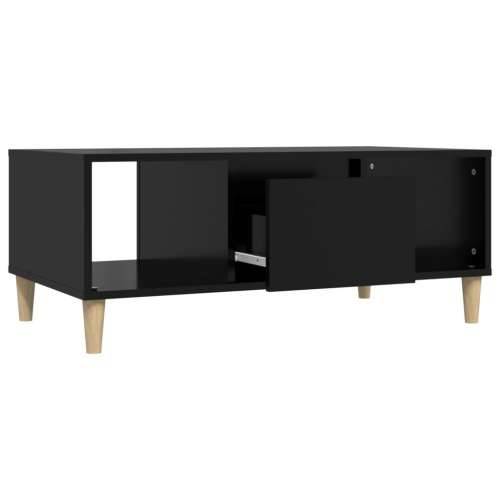 Stolić za kavu crni 90 x 50 x 36,5 cm od konstruiranog drva - Crna 1 Cijena