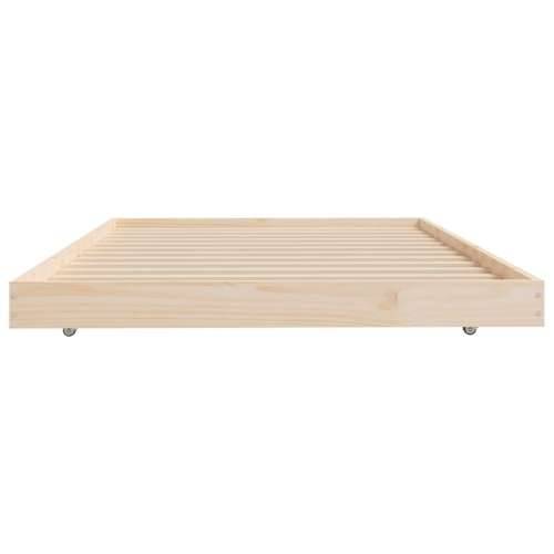 Okvir kreveta bez madraca 90 x 200 cm od masivne borovine - Prirodna 90 x 200 cm Cijena
