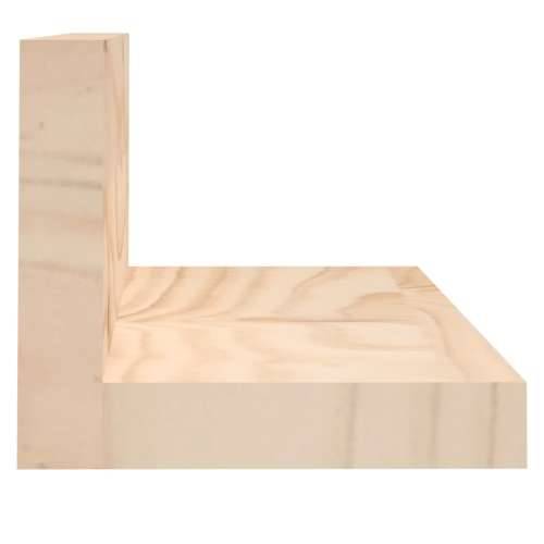 Zidne police 2 kom 50 x 11 x 9 cm od masivne borovine - Prirodna 50 x 11 x 9 cm 1 Cijena