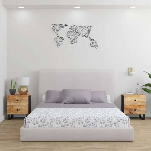 Noćni ormarići 2 kom 40 x 33 x 46 cm od masivnog drva manga - 2 masivno drvo manga Cijena