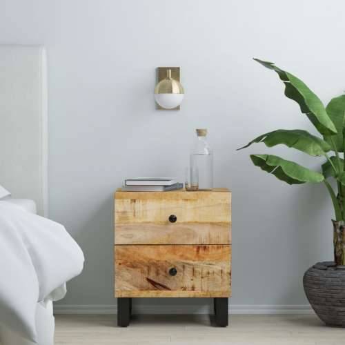 Noćni ormarići 2 kom 40 x 33 x 46 cm od masivnog drva manga - 2 masivno drvo manga Cijena