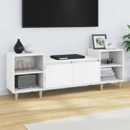 TV ormarić bijeli 160 x 35 x 55 cm od konstruiranog drva - Bijela 1 Cijena