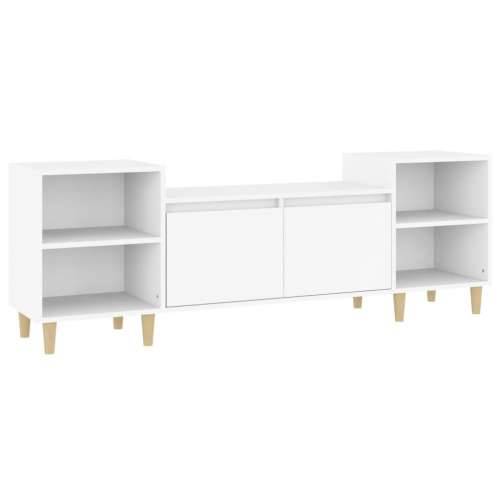 TV ormarić bijeli 160 x 35 x 55 cm od konstruiranog drva - Bijela 1 Cijena