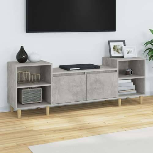 TV ormarić boja betona 160x35x55 cm od konstruiranog drva - Beton siva 1 Cijena